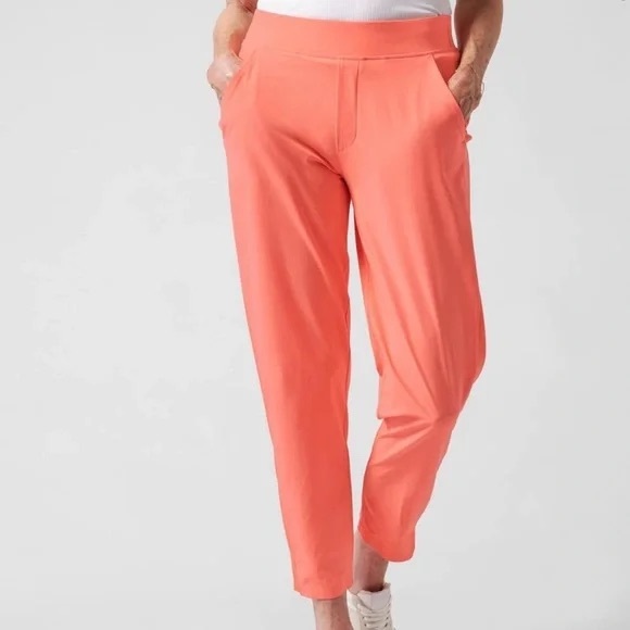Athleta Pants - Athleta Brooklyn High Rise Ankle Pants in Salmon